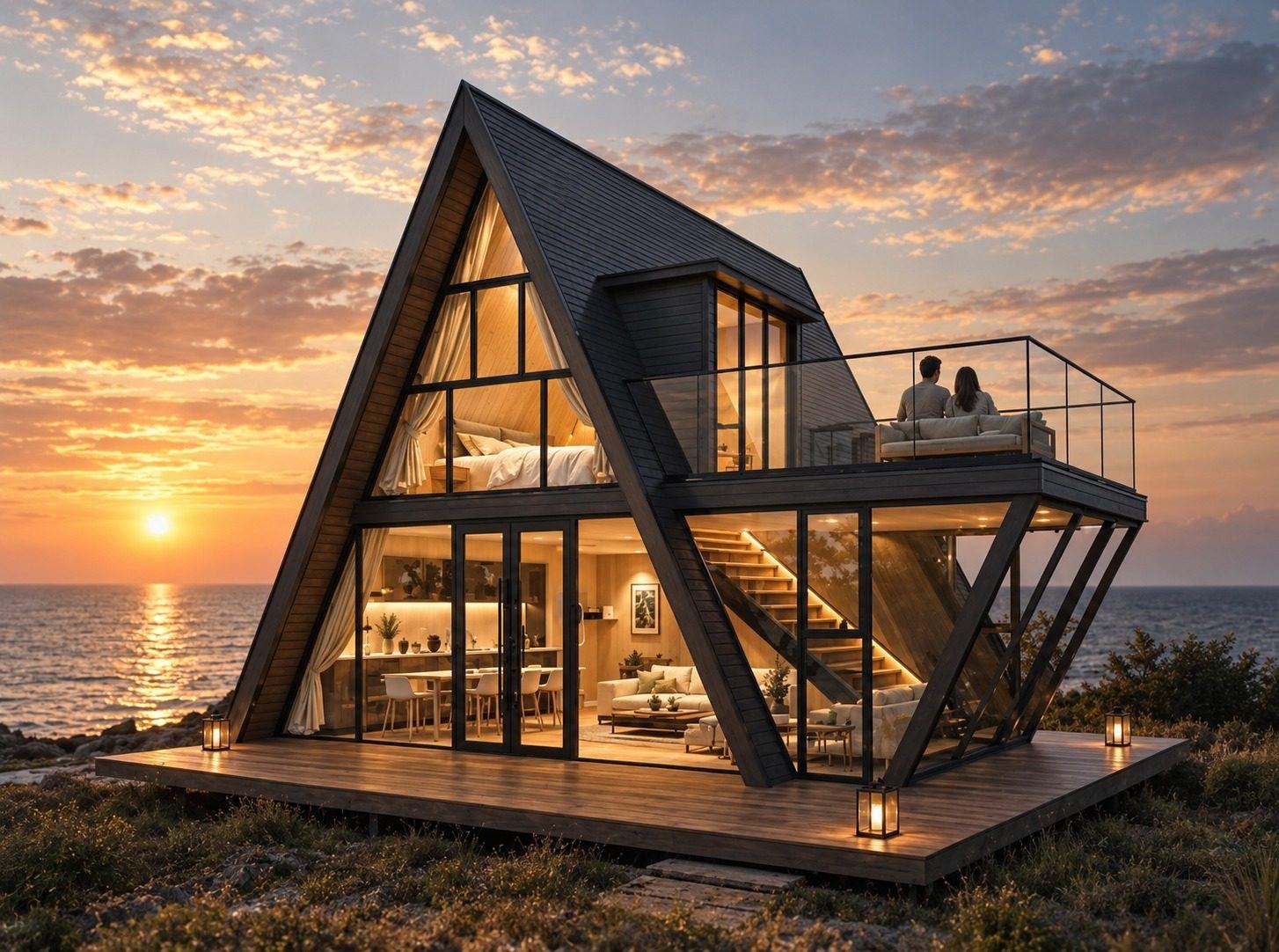Nöma Axis, maison modulaire en forme de A